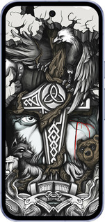 Силиконовый чехол Тату Викинг для Google Pixel 9A - 4098u-3899 изображение 