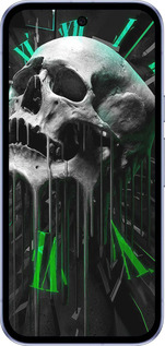 Силиконовый чехол Череп-часы для Google Pixel 9A - 4100u-3899 изображение 