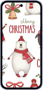 Силиконовый чехол Merry Christmas для Google Pixel 9A - 4106u-3899 изображение 