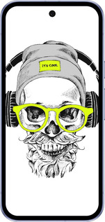 Силиконовый чехол Череп в очках и наушниках для Google Pixel 9A - 4144u-3899 изображение 