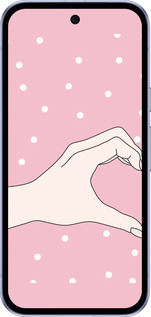 Силиконовый чехол Половинка сердца для Google Pixel 9A - 4340u-3899 изображение 