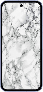 Силиконовый чехол Мрамор белый для Google Pixel 9A - 4480u-3899 изображение 