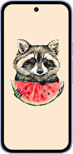 Силиконовый чехол Енотик с арбузом для Google Pixel 9A - 4605u-3899 изображение 