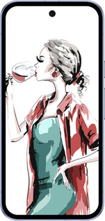 Силиконовый чехол Девушка с бокалом для Google Pixel 9A - 4662u-3899 изображение 