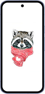 Силіконовий чехол Єнот в шарфі для Google Pixel 9A - 4688u-3899 изображение 