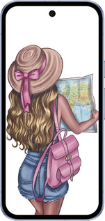 Силиконовый чехол Девушка с картой для Google Pixel 9A - 4704u-3899 изображение 