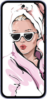 Силиконовый чехол Девушка в очках 2 для Google Pixel 9A - 4714u-3899 изображение 