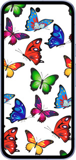 Силиконовый чехол Красочные мотыльки для Google Pixel 9A - 4761u-3899 изображение 