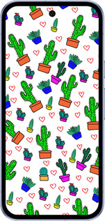 Силиконовый чехол Кактусы 4 для Google Pixel 9A - 4856u-3899 изображение 