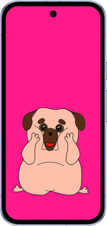 Силиконовый чехол Весёлый мопс для Google Pixel 9A - 4908u-3899 изображение 