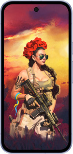 Силиконовый чехол Украинка с оружием для Google Pixel 9A - 5316u-3899 изображение 