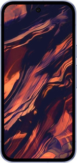 Силиконовый чехол Черно-оранжевая абстракция для Google Pixel 9A - 5340u-3899 изображение 