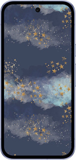 Силиконовый чехол Ночь золотые звезды для Google Pixel 9A - 5421u-3899 изображение 