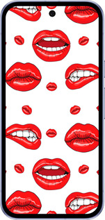 Силиконовый чехол Губы v3 для Google Pixel 9A - 5477u-3899 изображение 