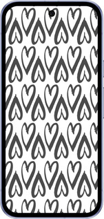 Силиконовый чехол Сердца v2 для Google Pixel 9A - 5497u-3899 изображение 