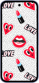 Силиконовый чехол Стикеры v3 для Google Pixel 9A - 5502u-3899 изображение 