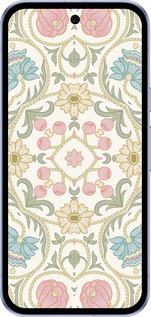 Силиконовый чехол Цветочный орнамент v2 для Google Pixel 9A - 5513u-3899 изображение 