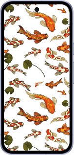 Силиконовый чехол Рыбы Кои для Google Pixel 9A - 5535u-3899 изображение 