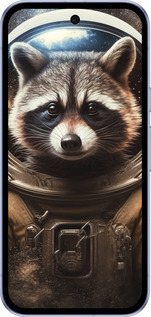 Силиконовый чехол Raccoon austronaut для Google Pixel 9A - 5581u-3899 изображение 