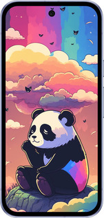 Силиконовый чехол Панда в облаках для Google Pixel 9A - 5585u-3899 изображение 