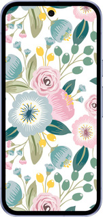 Силиконовый чехол Цветочные обои v2 для Google Pixel 9A - 5602u-3899 изображение 