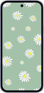 Силиконовый чехол Ромашки v4 для Google Pixel 9A - 5603u-3899 изображение 