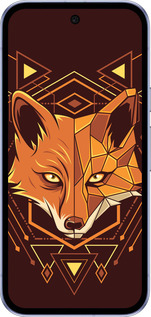 Силиконовый чехол Лиса геометрия для Google Pixel 9A - 5607u-3899 изображение 