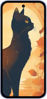 Силиконовый чехол Черная кошка v2 для Google Pixel 9A - 5830u-3899 изображение 