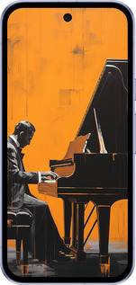 Силиконовый чехол Чехол для телефона Мужчина за Роялем для Google Pixel 9A - 5938u-3899 изображение 