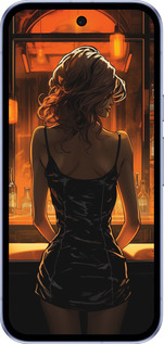 Силиконовый чехол Чехол для телефона Девушка в баре для Google Pixel 9A - 5947u-3899 изображение 