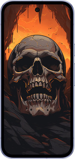 Силиконовый чехол Череп в пещере для Google Pixel 9A - 5959u-3899 изображение 