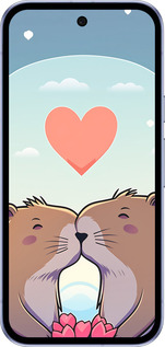 Силиконовый чехол Капибара любовь для Google Pixel 9A - 6027u-3899 изображение 