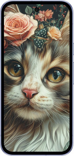 Силиконовый чехол Cats and flowers для Google Pixel 9A - 6069u-3899 изображение 