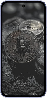 Силиконовый чехол Black Bitcoin для Google Pixel 9A - 6090u-3899 изображение 