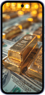 Силиконовый чехол Слитки и доллары для Google Pixel 9A - 6105u-3899 изображение 