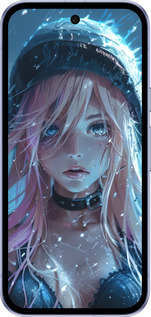 Силиконовый чехол Аниме-дива под дождем для Google Pixel 9A - 6120u-3899 изображение 