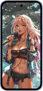 Силиконовый чехол Аниме-звезда под водопадом для Google Pixel 9A - 6121u-3899 изображение 