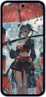 Силиконовый чехол Гейша-воин для Google Pixel 9A - 6124u-3899 изображение 