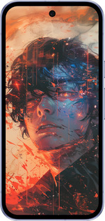 Силиконовый чехол Лицо в пламени для Google Pixel 9A - 6127u-3899 изображение 