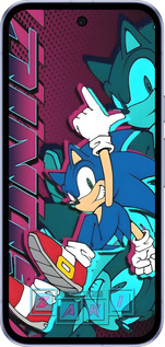 Силиконовый чехол Соник для Google Pixel 9A - 6284u-3899 изображение 