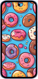 Силиконовый чехол Пончики для Google Pixel 9A - 6318u-3899 изображение 