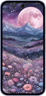 Силиконовый чехол Ночь луна арт для Google Pixel 9A - 6319u-3899 изображение 