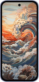 Силиконовый чехол Арт волны для Google Pixel 9A - 6324u-3899 изображение 