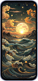 Силиконовый чехол Арт волны для Google Pixel 9A - 6332u-3899 изображение 