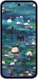 Силиконовый чехол Чехол с изображением водяных лилий Моне и кошек для Google Pixel 9A - 6399u-3899 изображение 