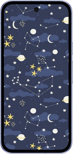 Силиконовый чехол Астрономический узор. Милый дизайн мультяшной вселенной для Google Pixel 9A - 6446u-3899 изображение 