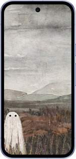 Силиконовый чехол Одинокий призрак на фоне гор для Google Pixel 9A - 6486u-3899 изображение 