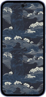 Силиконовый чехол Морская тематика в стиле арт-деко для Google Pixel 9A - 6520u-3899 изображение 