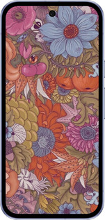 Силиконовый чехол Абстрактные цветы для Google Pixel 9A - 6526u-3899 изображение 