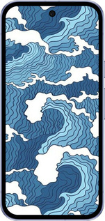 Силиконовый чехол Абстрактный рисунок морских волн для Google Pixel 9A - 6538u-3899 изображение 